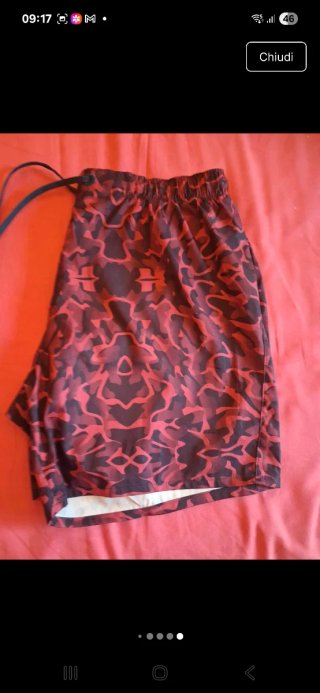 Costume da bagno uomo Olaian rosso e nero