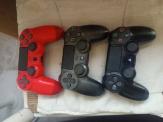 Mandos PS4 (PlayStation 4) - Rojo y Negro