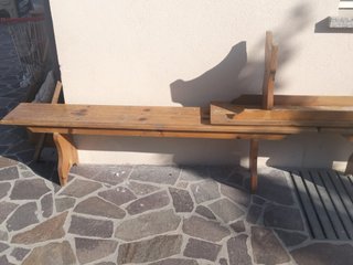 7 panche in legno da esterno