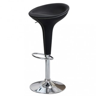 Sgabello Bar Regolabile 58-78cm Girevole Nero