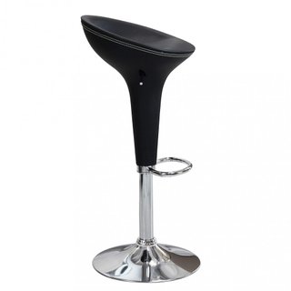 Sgabello Bar Regolabile 58-78cm Girevole Nero