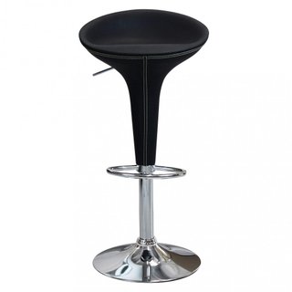 Sgabello Bar Regolabile 58-78cm Girevole Nero