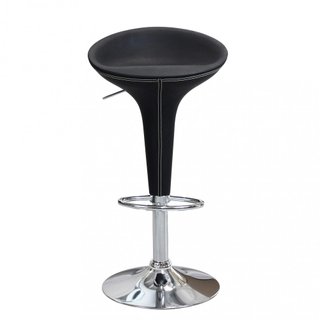 Sgabello Bar Regolabile 58-78cm Girevole Nero