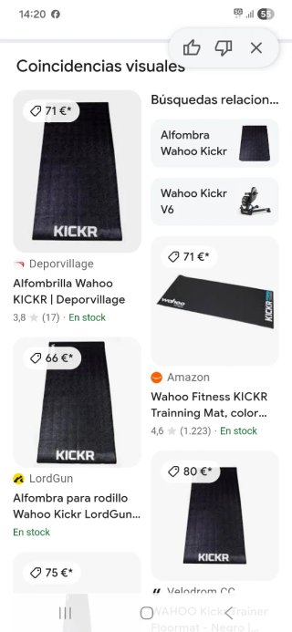 Alfombrilla Wahoo KICKR para rodillo