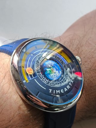 Orologio Uomo effetto spazio futuristico nuovo