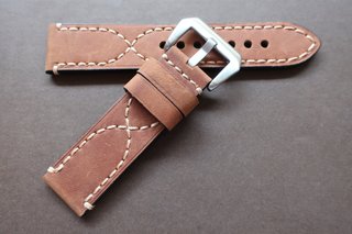 Correa 24mm piel gruesa Marrón Diseño para Panerai