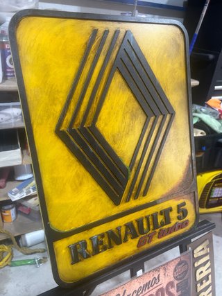 Cartel RENAULT 5 Turbo Vintage Decorativo