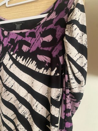 Vestido Mango Estampado Animal Print Talla M