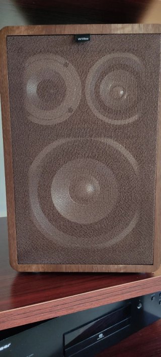 Altavoces Wiibo  vintage 6 Marrón y Plata 3 vias