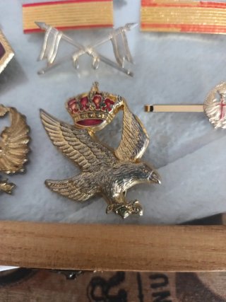 Lote insignias y pasadores militares