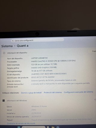 Portátil HP Blanco I5, 12GB RAM, 512GB SSD