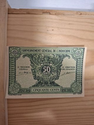 Billete 50 Cents Indochina Francesa