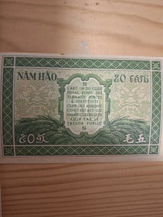 Billete 50 Cents Indochina Francesa