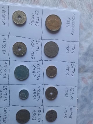 27 Monete Spagna Varie Annate