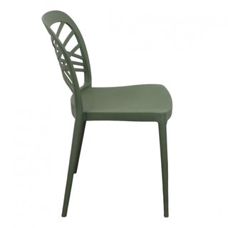 Sedia Impilabile Esterno in Resina Verde 43x80cm
