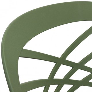 Sedia Impilabile Esterno in Resina Verde 43x80cm