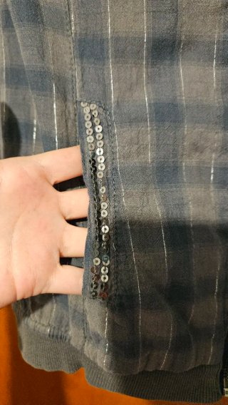 Sobrecamisa a cuadros con cremallera