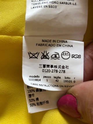 Vestitino giallo Penny Black seta tg 42