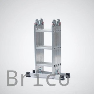 Escalera Multiflex Aluminio Profesional 4x3 Peldaños