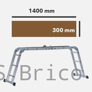 Escalera Multiflex Aluminio Profesional 4x3 Peldaños