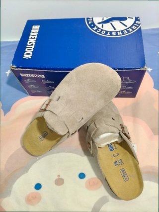 Zuecos Birkenstock Boston Beige T42