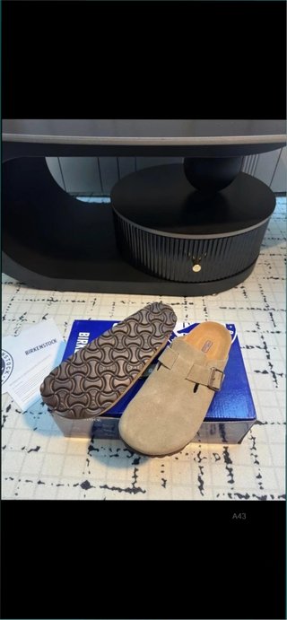 Zuecos Birkenstock Boston Beige Talla 41
