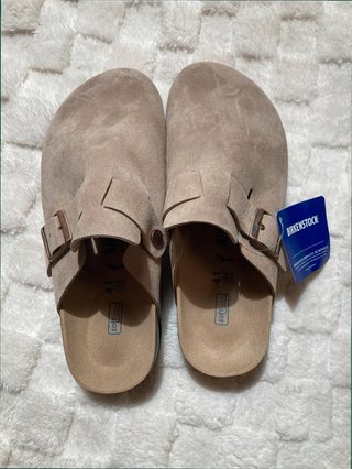 Zuecos Birkenstock Boston Talla 41 Beige