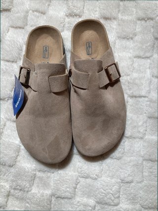 Zuecos Birkenstock Boston Talla 41 Beige
