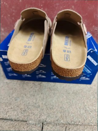Zuecos Birkenstock Boston Beige Talla 42