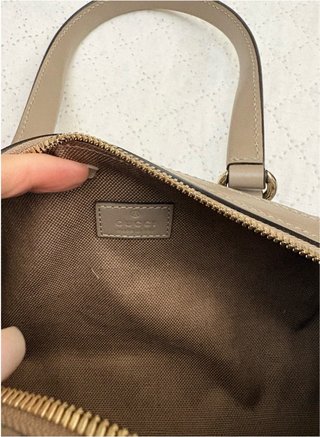 Bolso Gucci Barrel Monogram Beige/Marrón