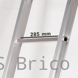 Escalera Telescópica Articulada Aluminio 3+3 Pestaña