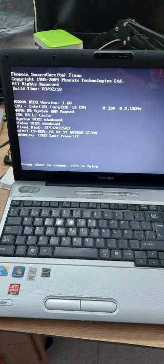 Portátil Toshiba Negro