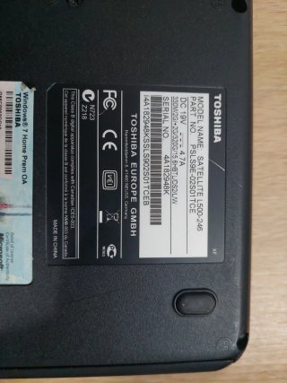 Portátil Toshiba Negro