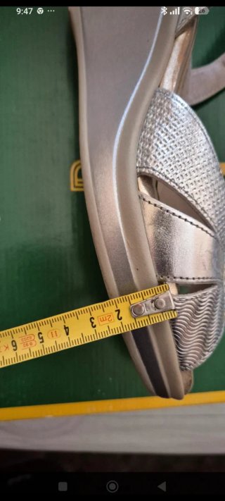 Sandalias Pitillos Plateadas Talla 39