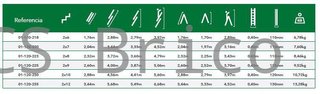 Escalera Aluminio 2X12 - 3,44+3,44 M - 66-66x25mm
