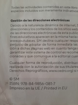 Ciencias de la Naturaleza, 4° Primaria.