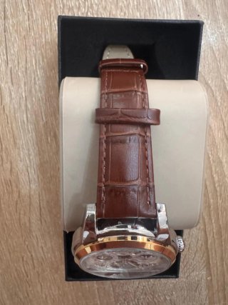 Reloj AOKULASIC Automático Dorado Marrón