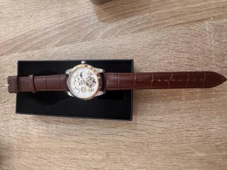 Reloj AOKULASIC Automático Dorado Marrón