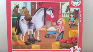 Puzzle Educa 2x48 Piezas Caballos