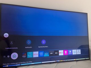 Tv Samsung 50 UESOTU8005K  Pantalla con rayas