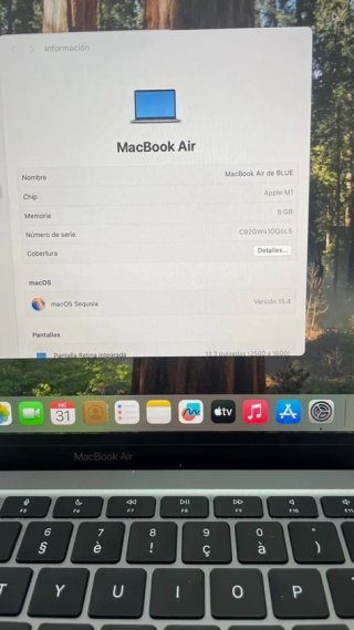 MacBook Air M1 512GB 8GB RAM 2020
