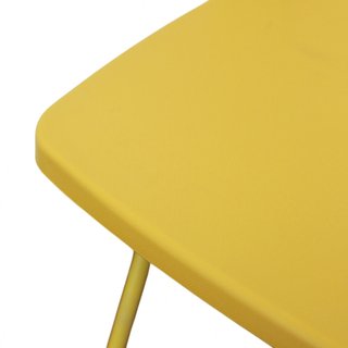 Sedia Pieghevole Gialla Acciaio e Resina 43x78cm