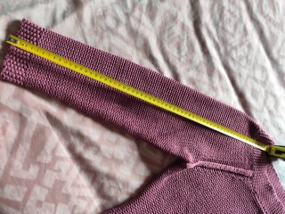 Jersey punto malva talla única