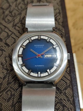 Reloj Radiant Automático Vintage Azul