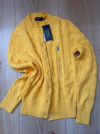 Polo Ralph Lauren Cárdigan Amarillo Talla S