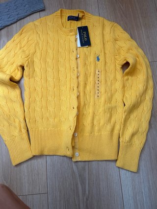 Polo Ralph Lauren Cárdigan Amarillo Talla S