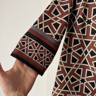 Abito fantasia geometrica made in italy