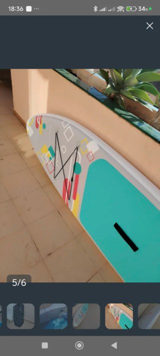 Tabla Paddle Surf con Remo, bolsa e inflador