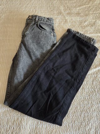 Pantalón vaquero bicolor chica