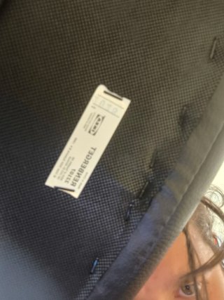 Silla de oficina JYSK negra regulable
